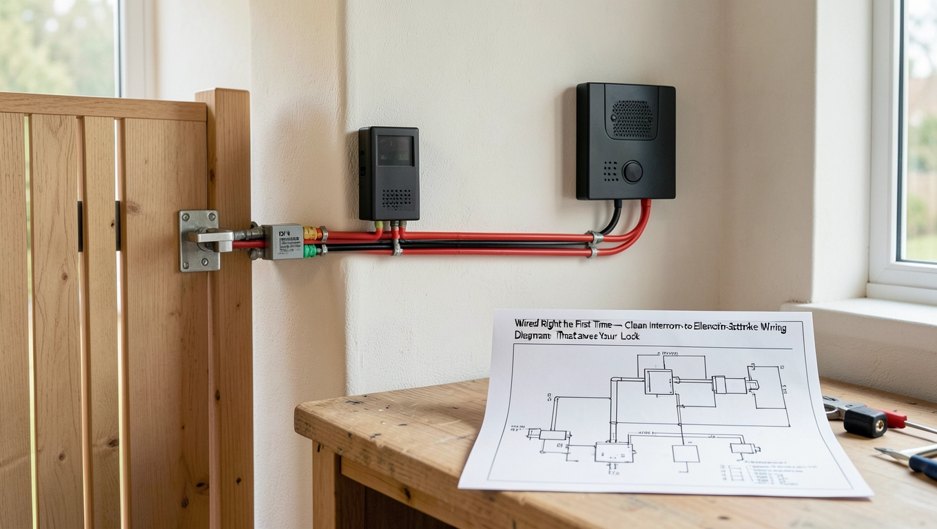 domofon do furtki z elektrozaczepem schemat