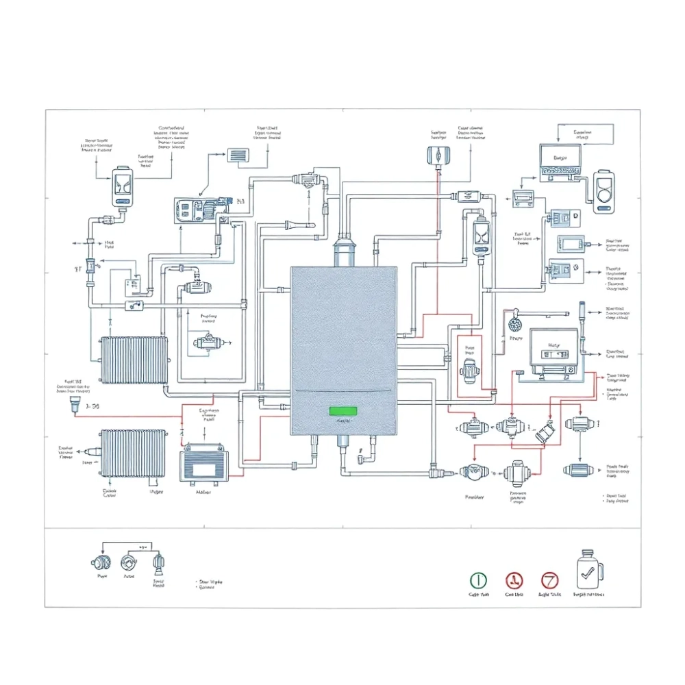 Instalacja centralnego ogrzewania schemat