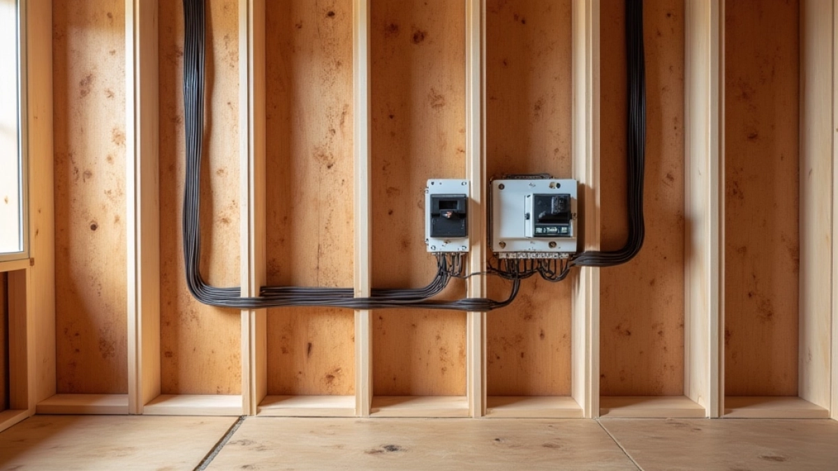 Instalacja elektryczna w domu drewnianym schemat