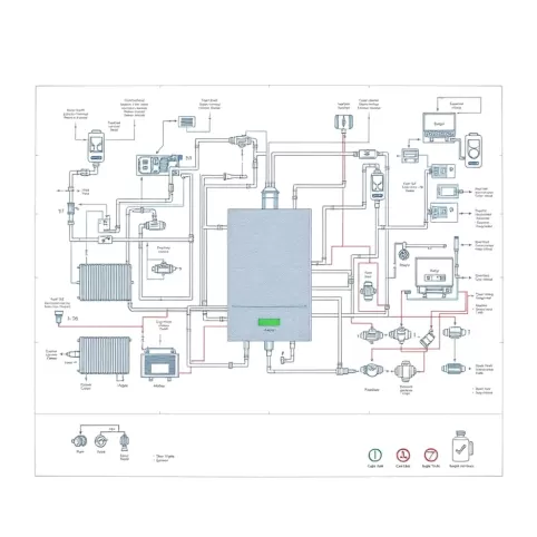 Instalacja centralnego ogrzewania schemat