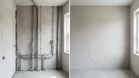 Najpierw tynki czy instalacje