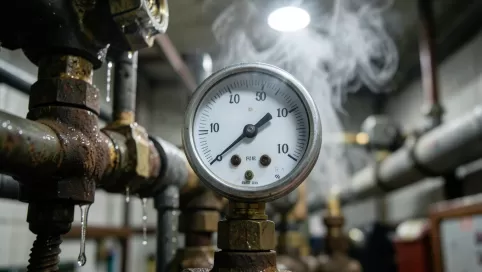 Wzrost ciśnienia w instalacji CO
